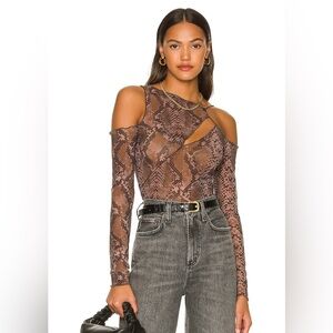 H:ours Zarayah Top in Acid Snake | New w/o Tags